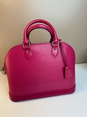 Louis Vuitton Alma PM Epi Leather Fuchsia Pink